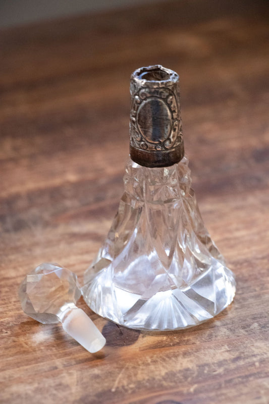 Decor - Antique Sterling & Glass Perfume Bottle - Lettuce Goods