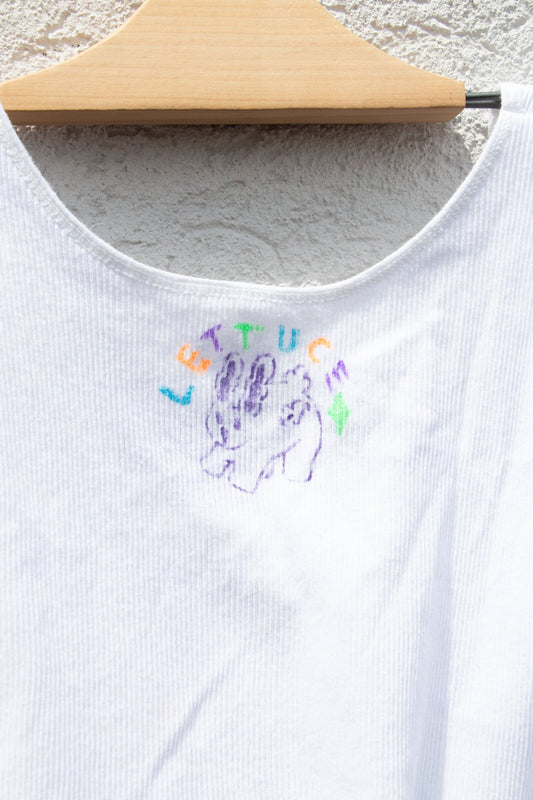 Tank Top - Lettuce Doggie Cropped Tank no. 3 - Lettuce Goods