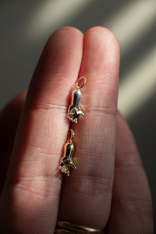 Charm - PRE - ORDER Starred Baby Hand Charm | Small - Lettuce Goods