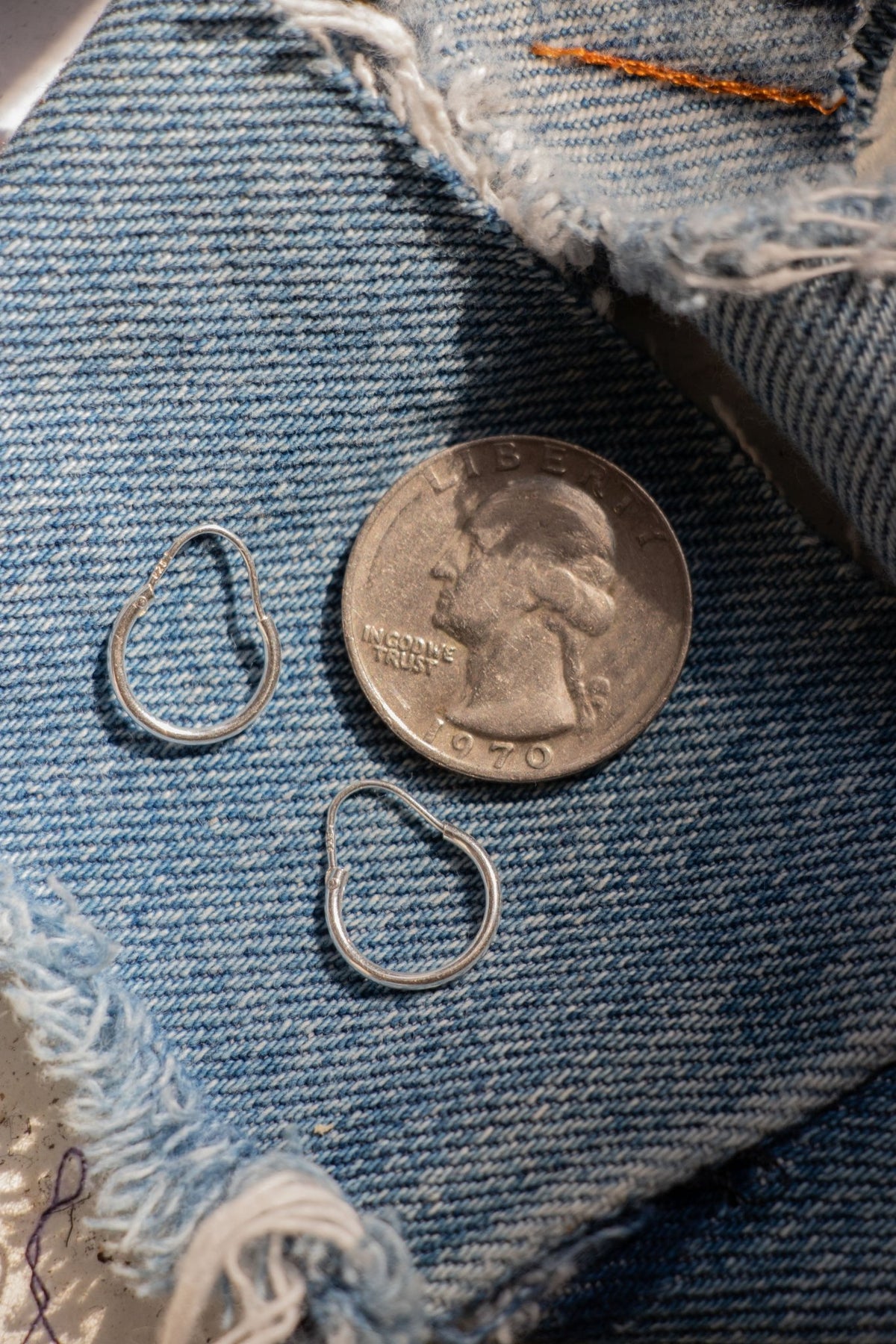 Earring - Sterling Continuous Hoop Earring - Lettuce Goods