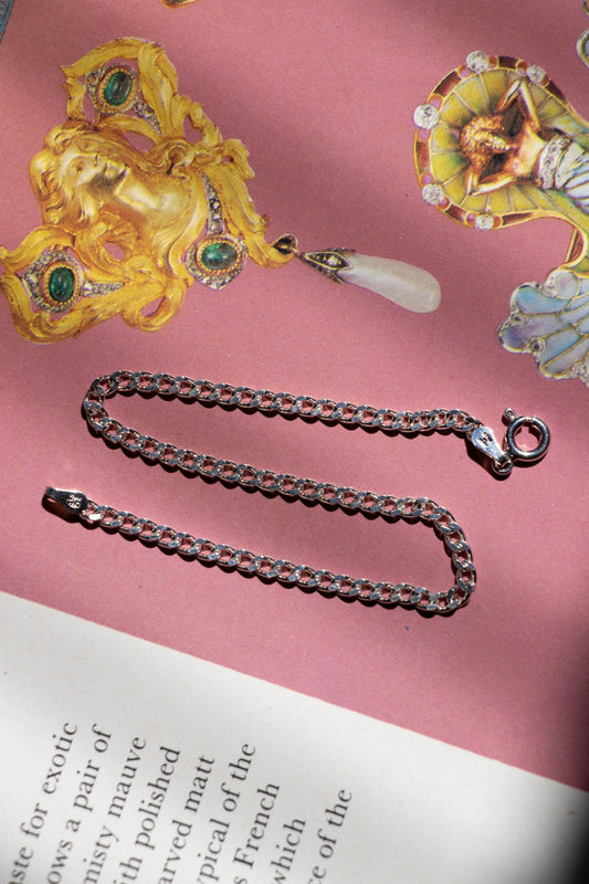 Bracelet - Sterling Silver Curb Bracelet - Lettuce Goods