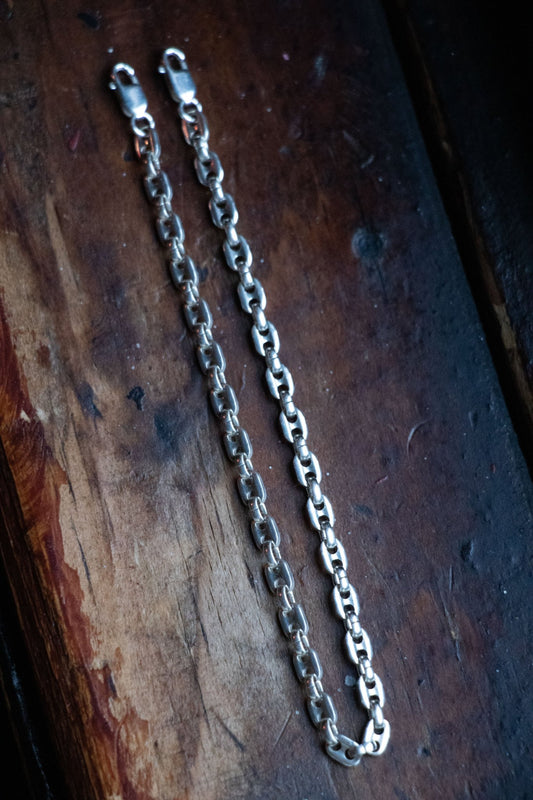 - Vintage Sterling Mariner Bracelet/Connector - Lettuce Goods