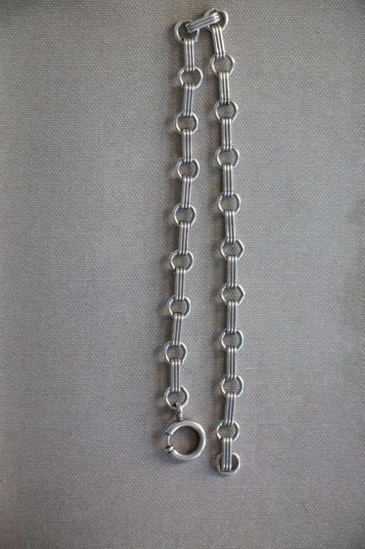 Bracelet - Vintage Sterling Silver Bolt Clip Bracelet - Lettuce Goods