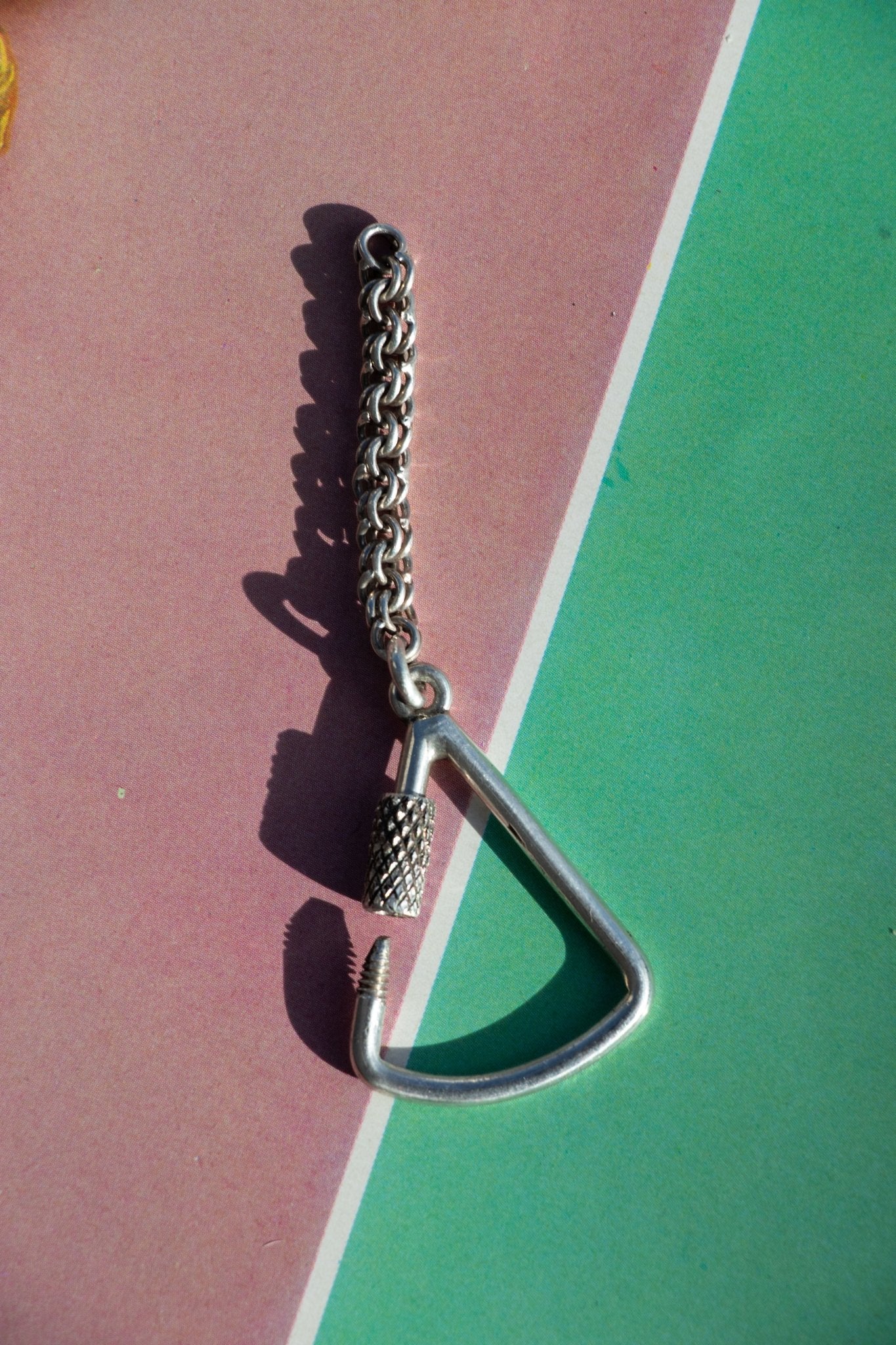 Keychain - Vintage Sterling Silver Carabiner - Lettuce Goods