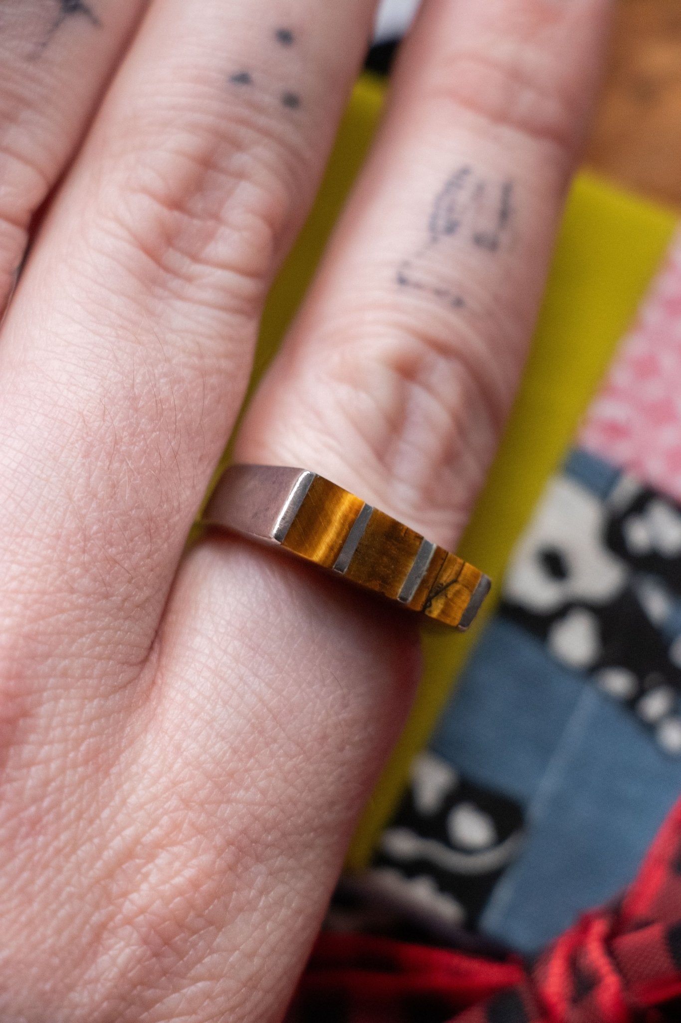 Ring - Vintage Sterling Tiger’s Eye Ring - Lettuce Goods