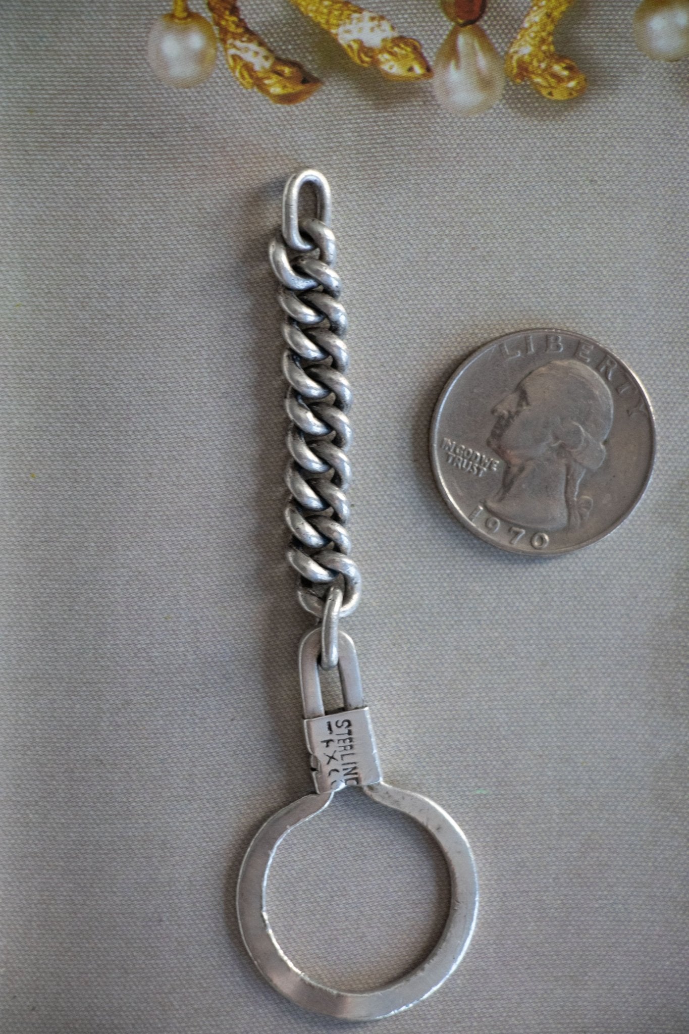 Keychain - Vintage Taxco Sterling Silver Keychain - Lettuce Goods