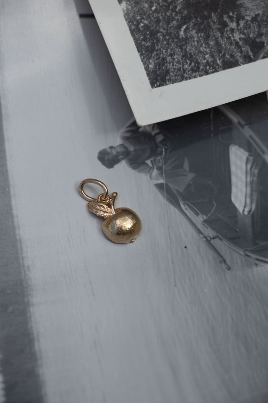 Charm - 14k Gold Apple Charm - Lettuce Goods