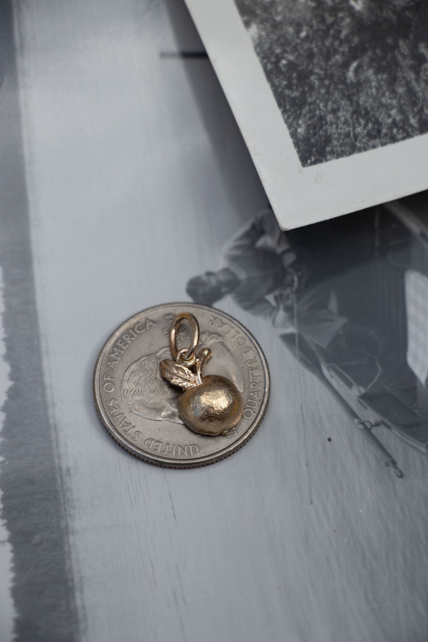 Charm - 14k Gold Apple Charm - Lettuce Goods