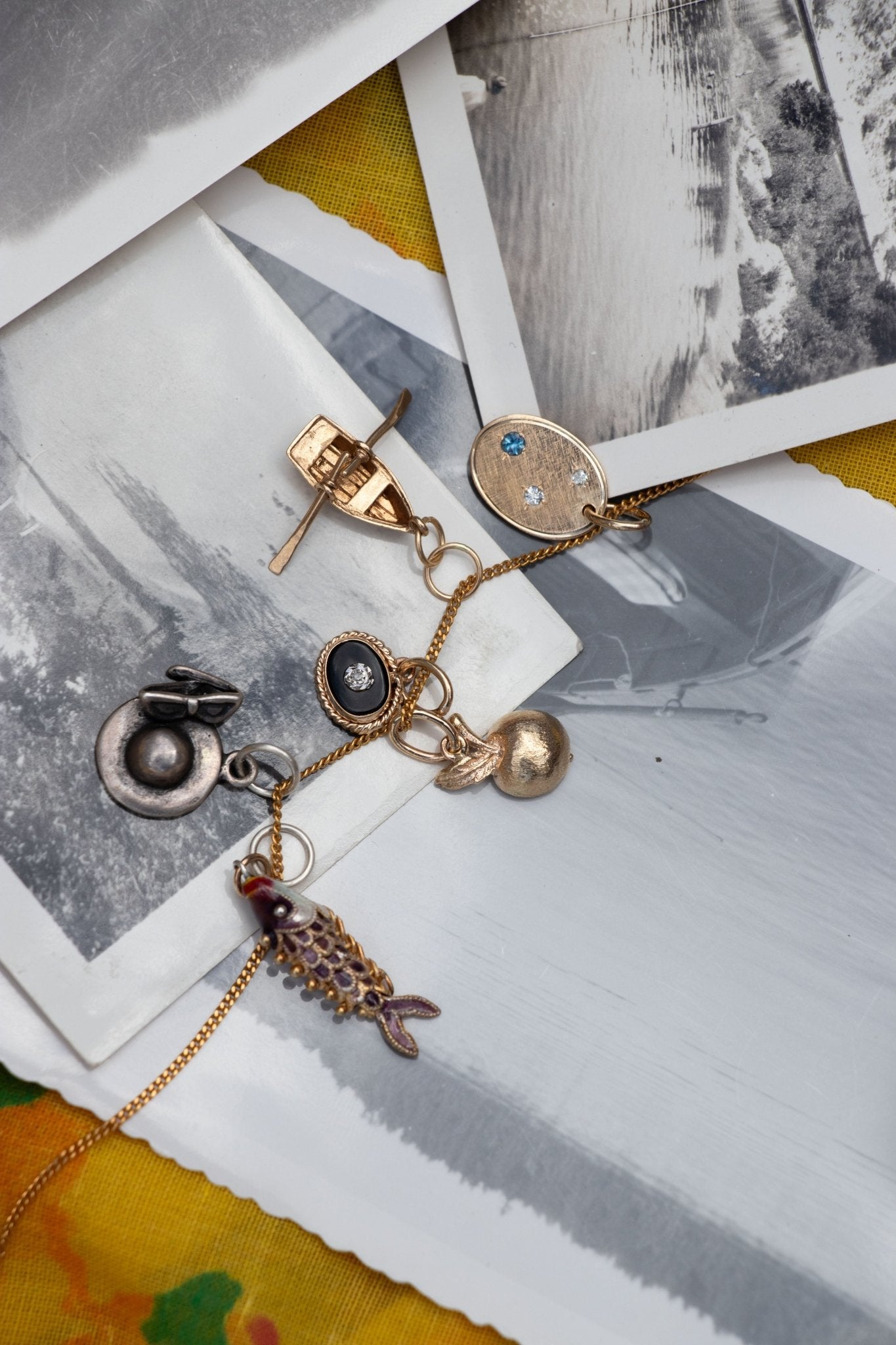 Charm - 14k Gold Onyx Eye Charm - Lettuce Goods