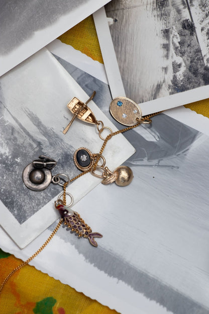 Charm - 14k Gold Onyx Eye Charm - Lettuce Goods