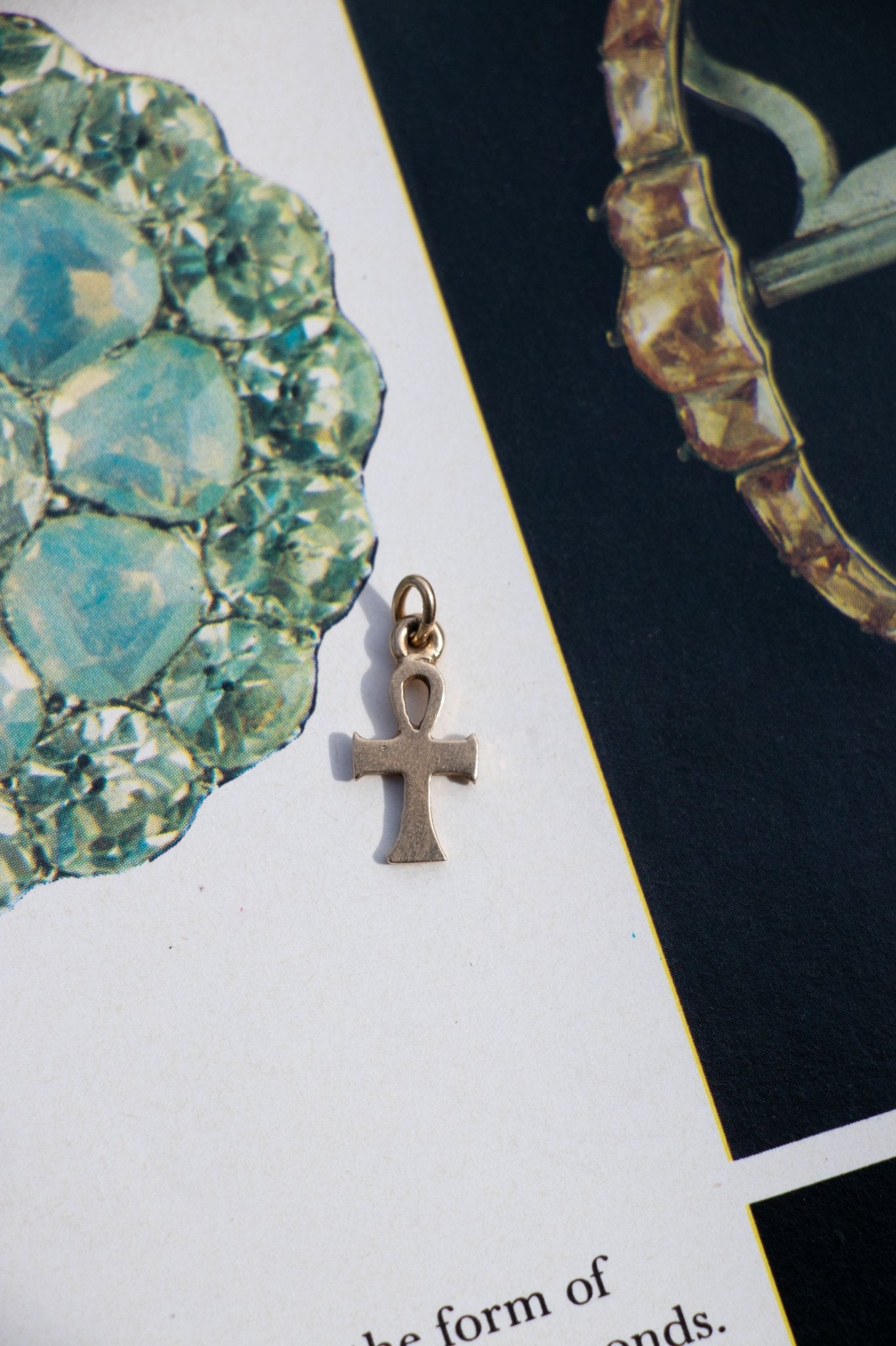 Charm - 14k Vintage Ankh Charm - LETTUCE STUDIOS