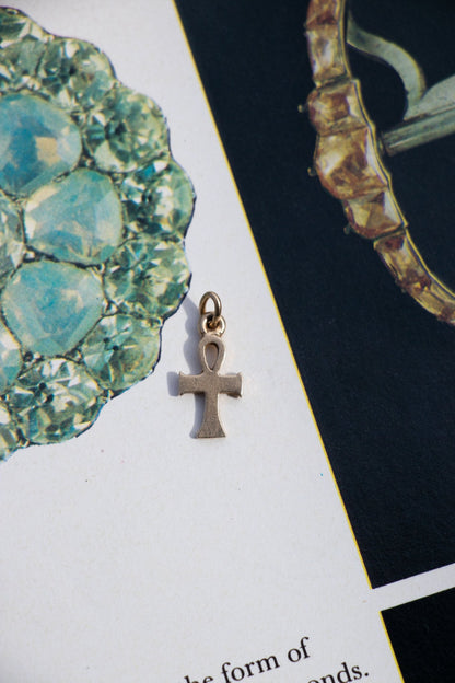 Charm - 14k Vintage Ankh Charm - LETTUCE STUDIOS