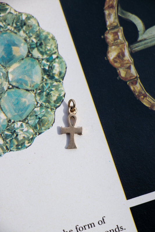 Charm - 14k Vintage Ankh Charm - LETTUCE STUDIOS
