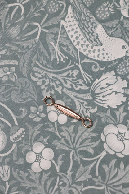 Charm - 14k Vintage Blue Enamel + Pearl Connector - LETTUCE STUDIOS