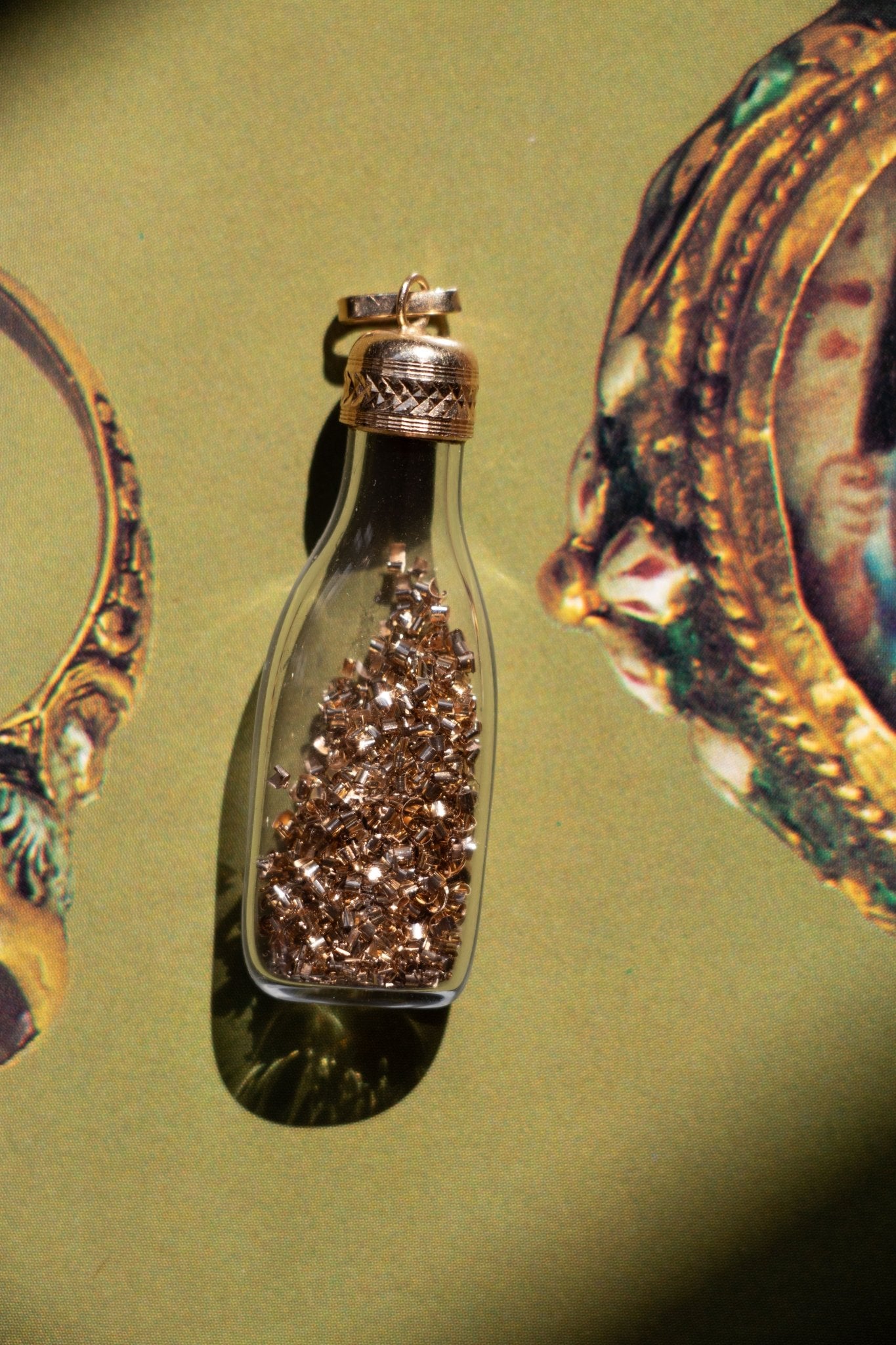 Charm - 14k Vintage Bottle Charm - LETTUCE STUDIOS