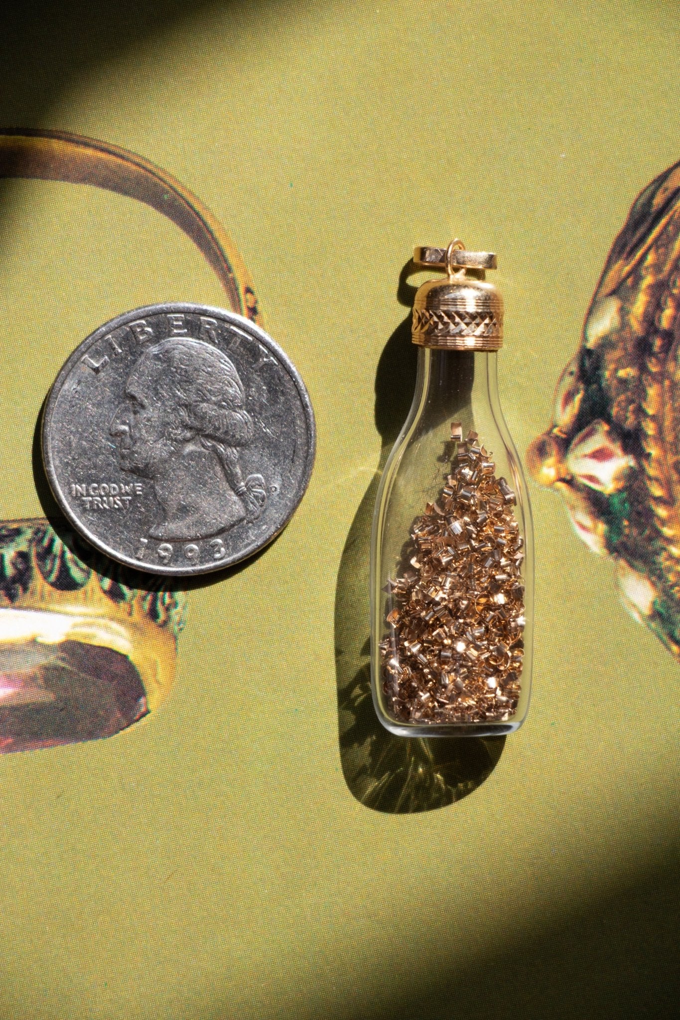 Charm - 14k Vintage Bottle Charm - LETTUCE STUDIOS