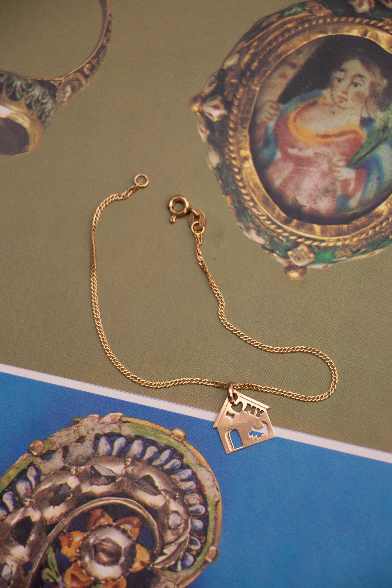 Charm - 14k Vintage I <3 My Dog House Charm - Lettuce Goods