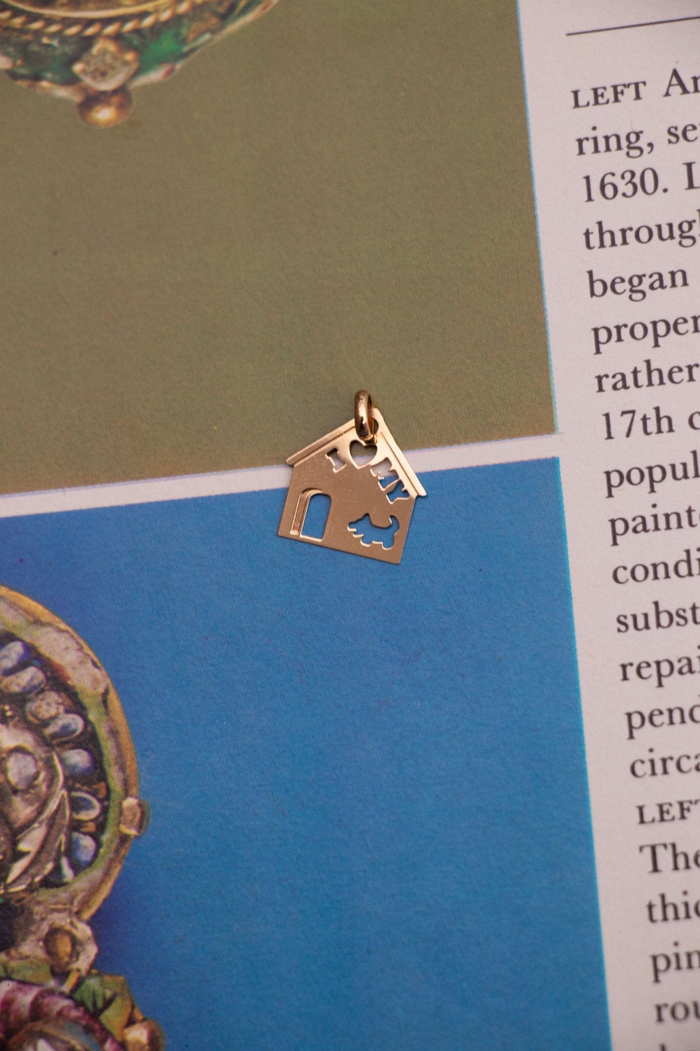 Charm - 14k Vintage I <3 My Dog House Charm - Lettuce Goods