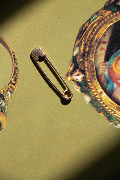 Charm - 14k Vintage Safety Pin Charm - LETTUCE STUDIOS