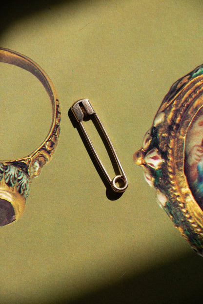 Charm - 14k Vintage Safety Pin Charm - LETTUCE STUDIOS