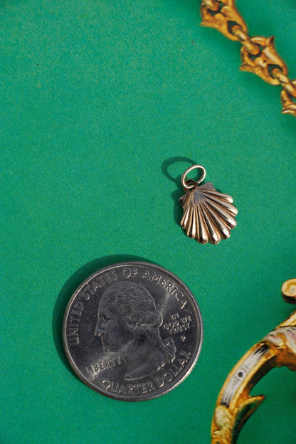 Charm - 14k Vintage Shell Charm - Lettuce Goods