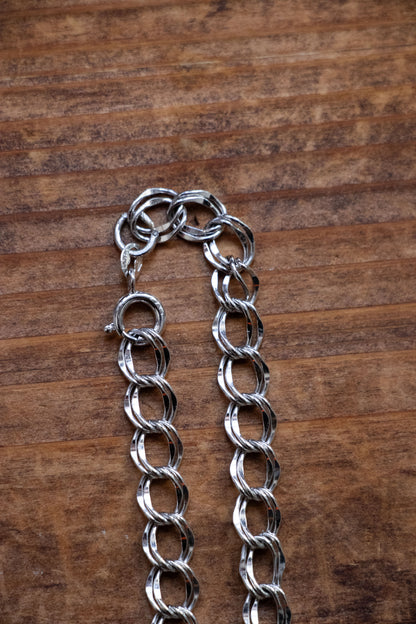 Vintage Sterling Double Loop Chain Bracelet