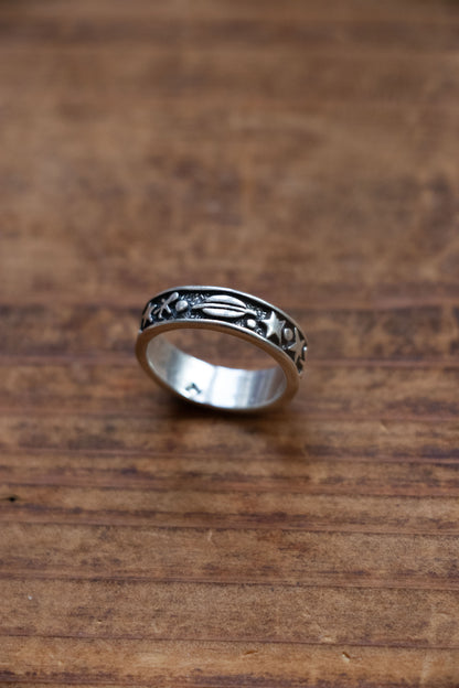 Vintage Sterling Stars & UFO Ring