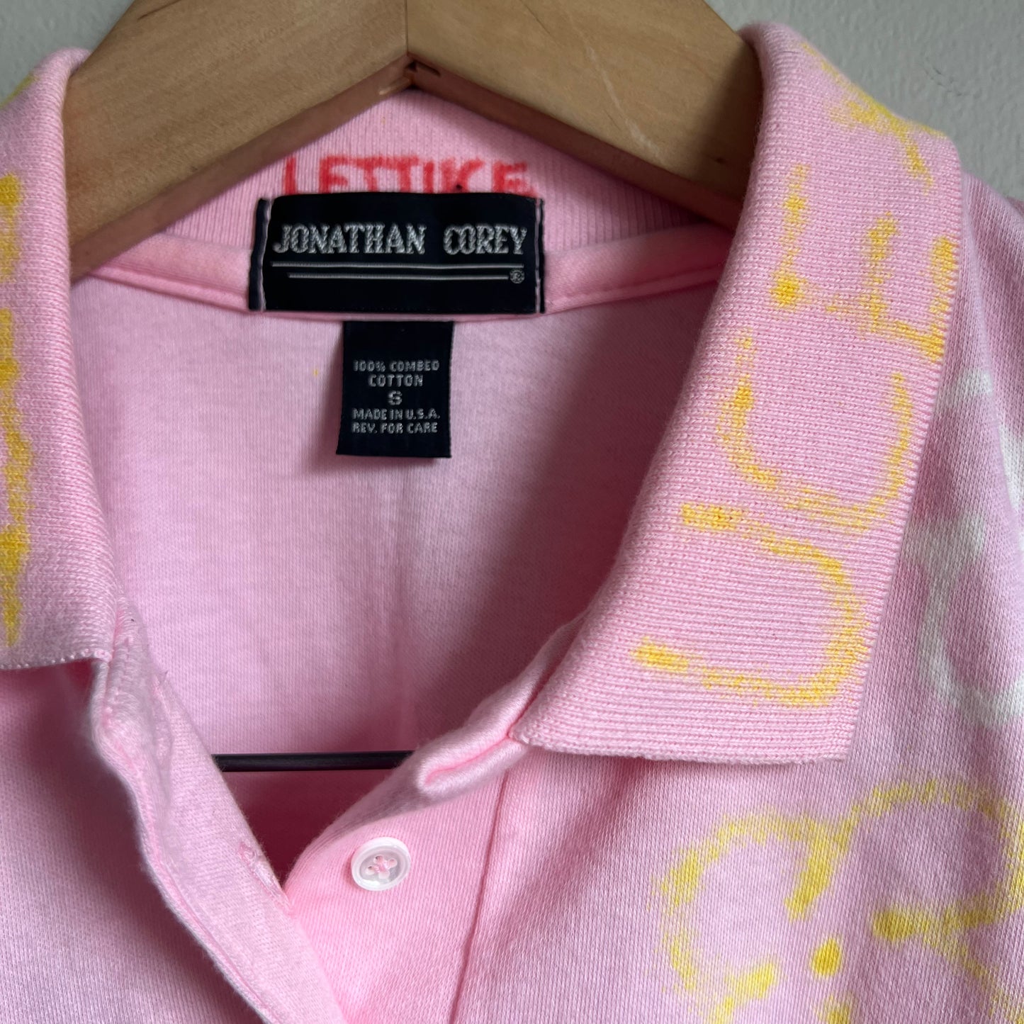 Lettuce Floral Cropped Vintage Polo