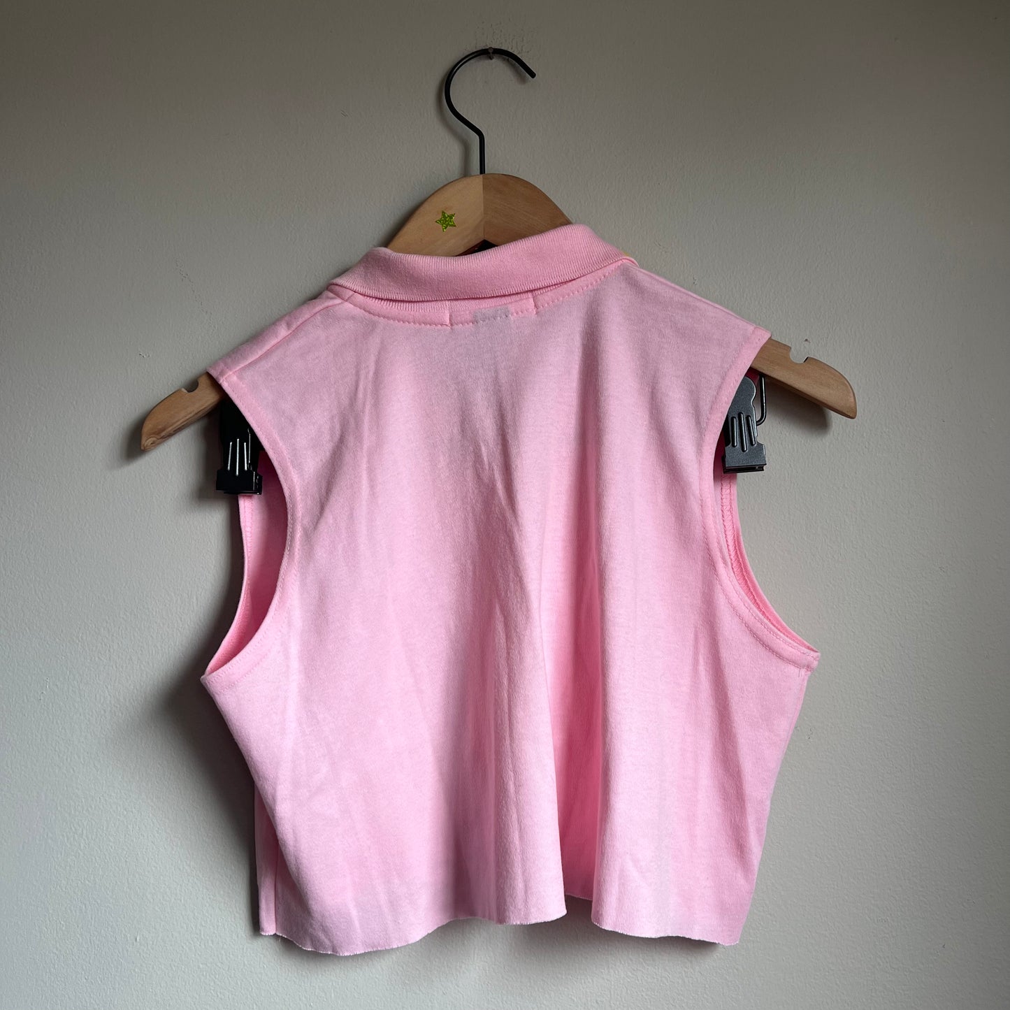 Lettuce Floral Cropped Vintage Polo