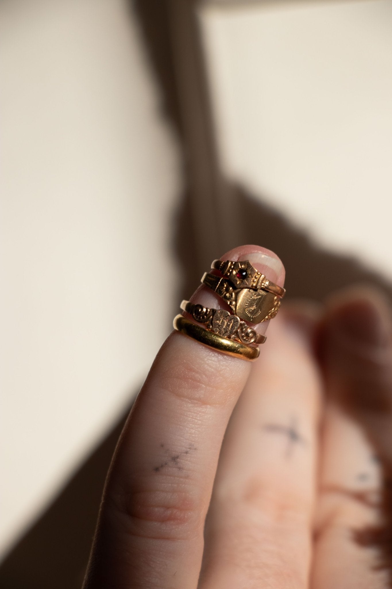  - Antique 10k Baby Rings - Lettuce Goods