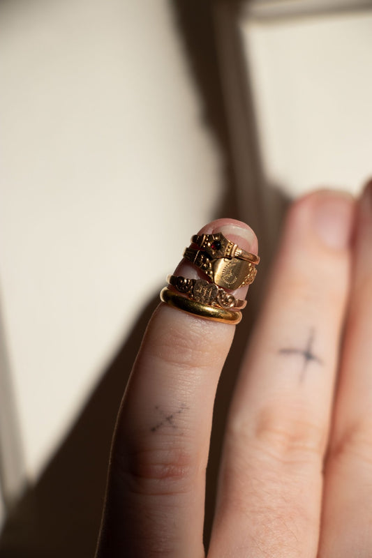  - Antique 10k Baby Rings - Lettuce Goods