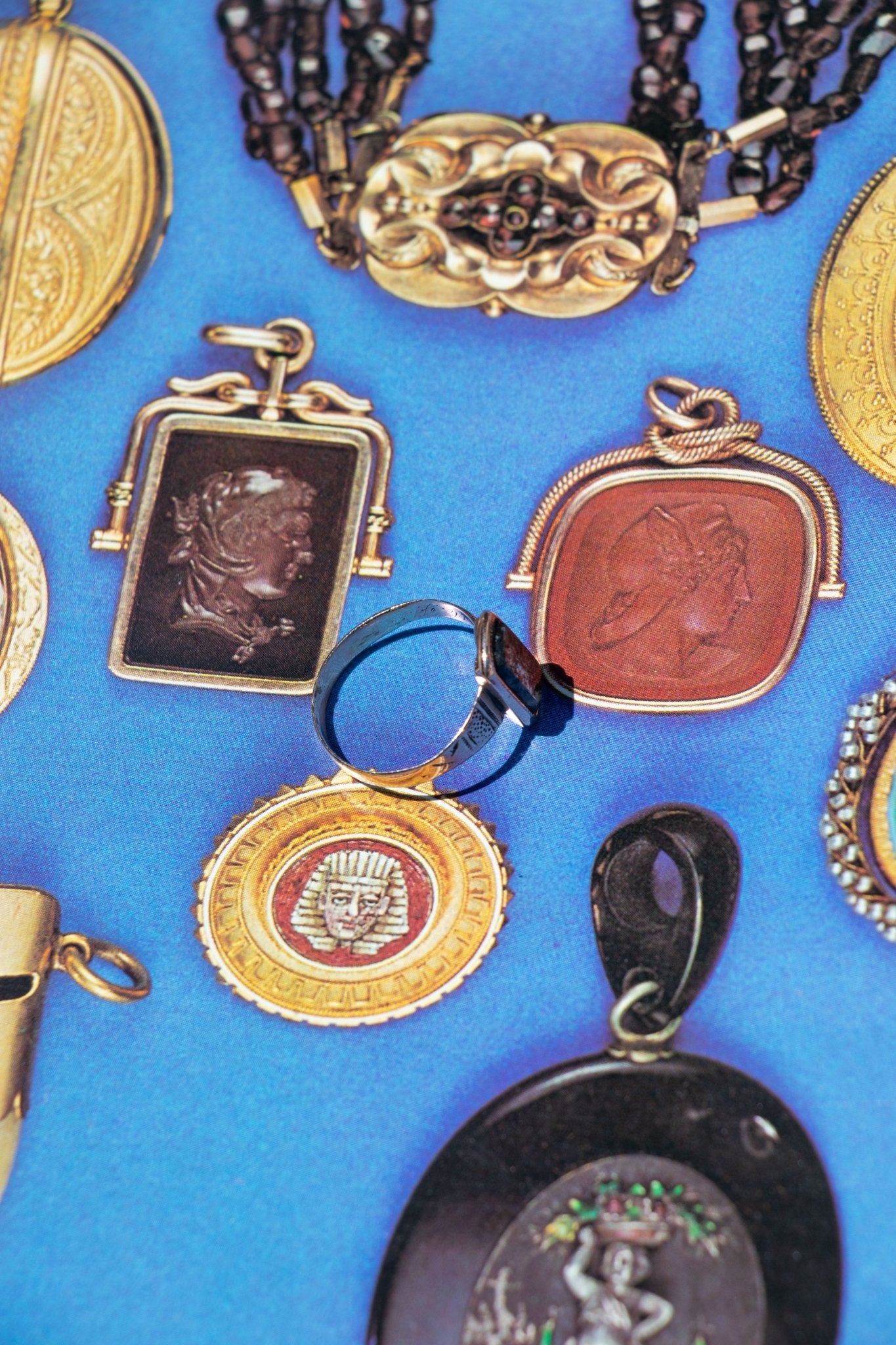 Ring - Antique 14k Moss Agate Ring - LETTUCE STUDIOS