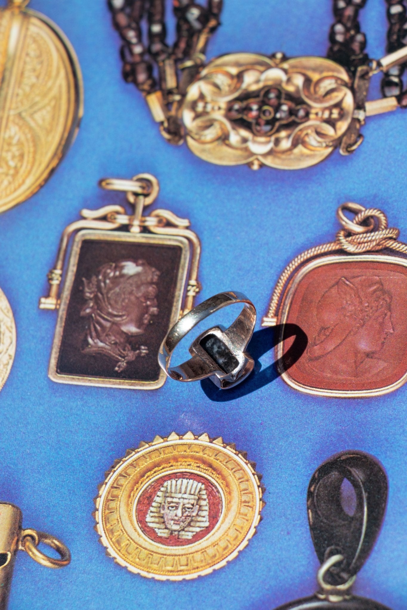 Ring - Antique 14k Moss Agate Ring - LETTUCE STUDIOS