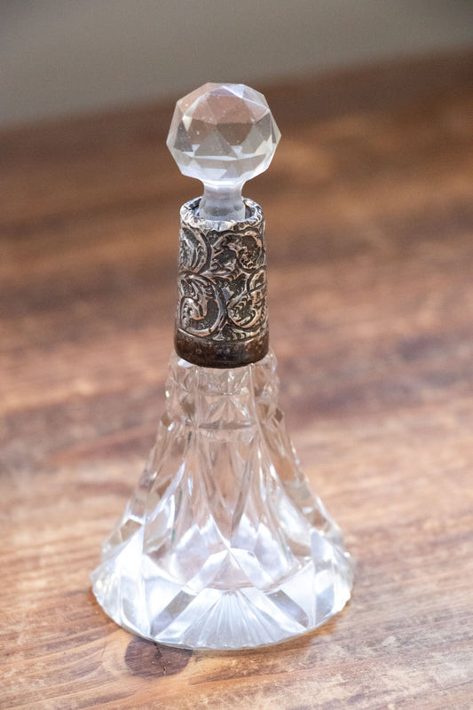 Decor - Antique Sterling & Glass Perfume Bottle - Lettuce Goods