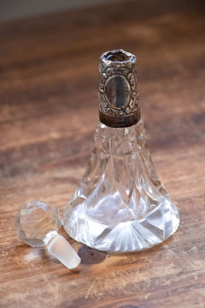 Decor - Antique Sterling & Glass Perfume Bottle - Lettuce Goods
