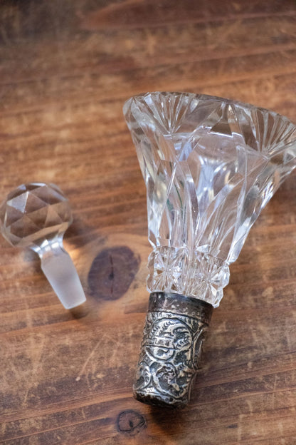 Decor - Antique Sterling & Glass Perfume Bottle - Lettuce Goods