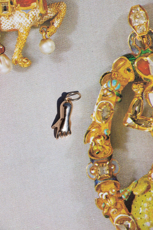 Charm - Baby Hand Charm in 14K Gold or Sterling Silver | Small & Large - 14karatdoll