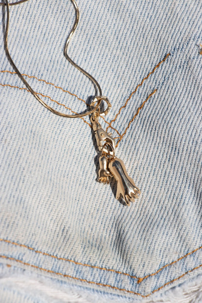 Charm - Baby Hand Charm in 14K Gold or Sterling Silver | Small & Large - 14karatdoll