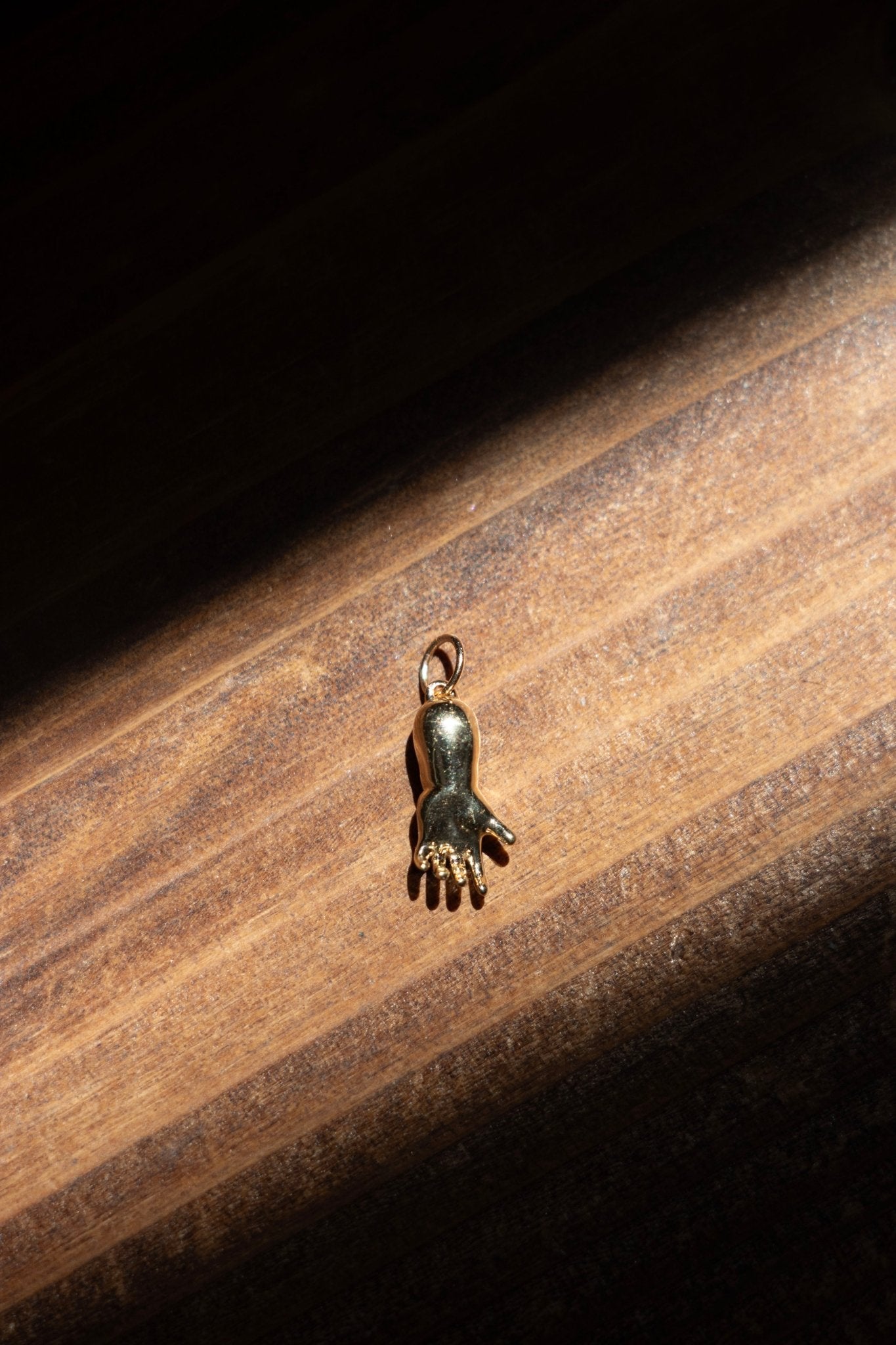 Charm - Baby Hand Charm in 14K Gold or Sterling Silver | Small & Large - 14karatdoll