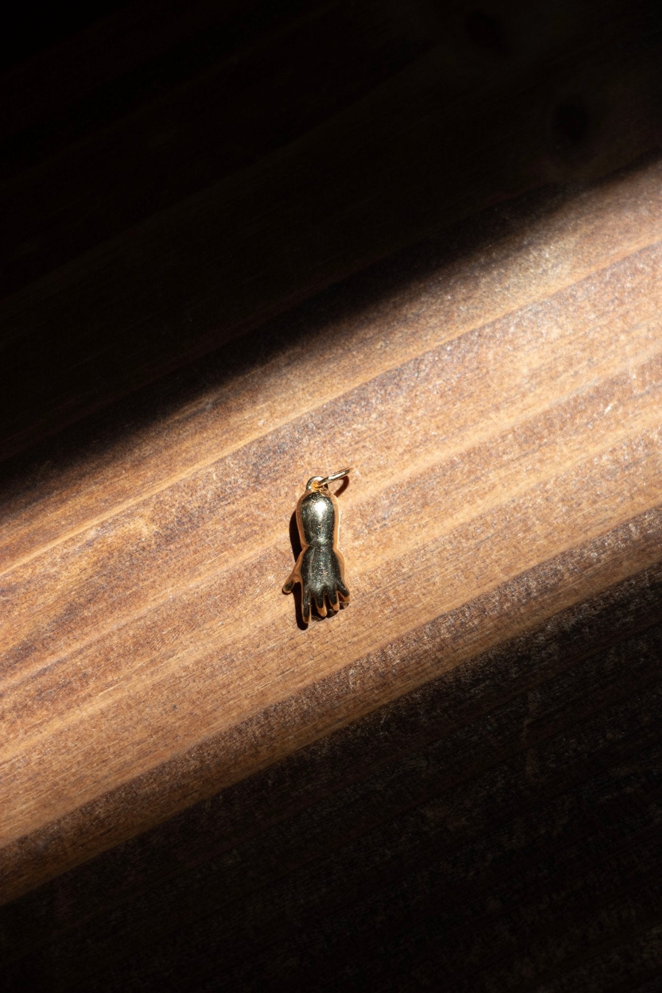 Charm - Baby Hand Charm in 14K Gold or Sterling Silver | Small & Large - 14karatdoll