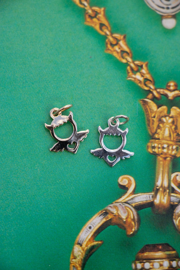 Charm - Devangel Charm in 14K Gold or Sterling Silver - Lettuce Goods