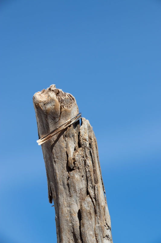 Earrings - Estate 10k Seamless Hoops - Lettuce Goods