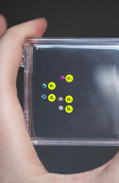 Charm - Gemmed Small Baby Hand Charm in 14k Gold or Sterling Silver - Lettuce Goods