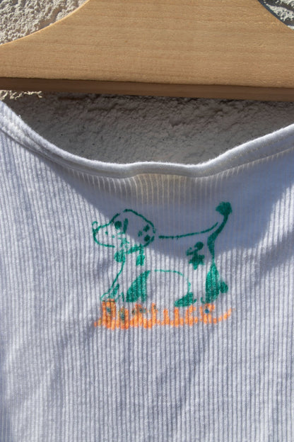 Tank Top - Lettuce Bunny Cropped Tank no. 1 - Lettuce Goods