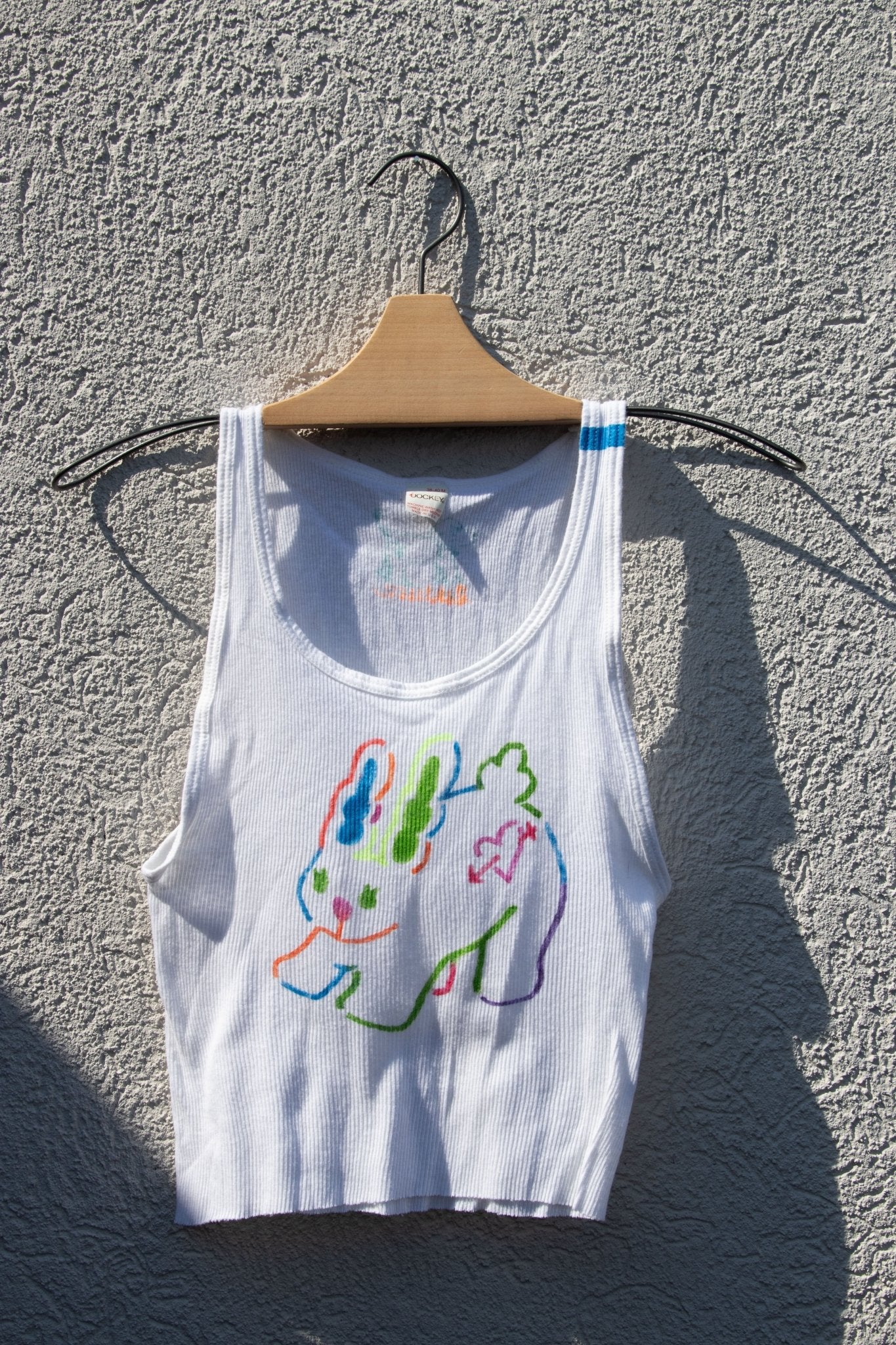 Tank Top - Lettuce Bunny Cropped Tank no. 1 - Lettuce Goods