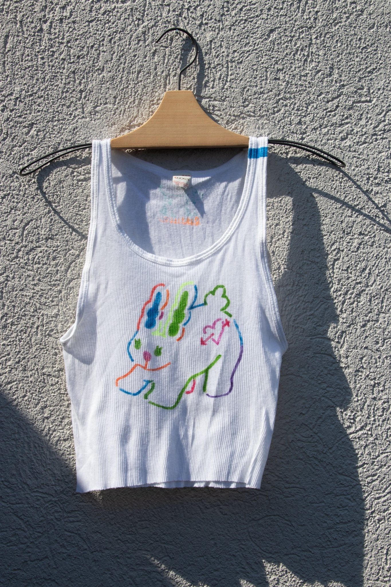 Tank Top - Lettuce Bunny Cropped Tank no. 1 - Lettuce Goods