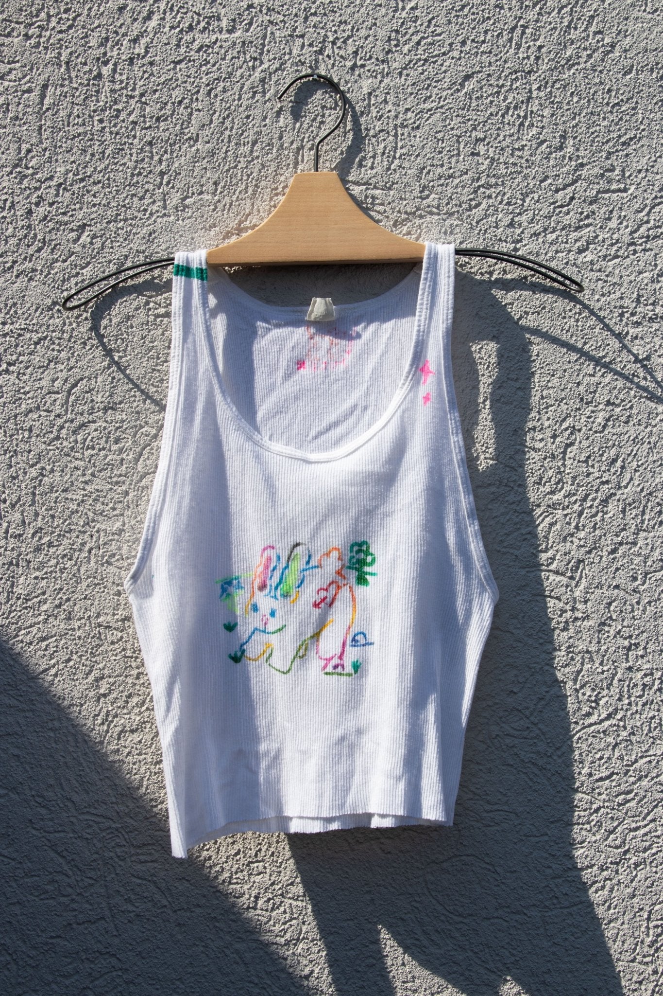 Tank Top - Lettuce Bunny Cropped Tank no. 2 - Lettuce Goods