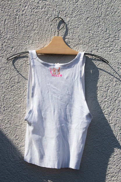 Tank Top - Lettuce Bunny Cropped Tank no. 2 - Lettuce Goods