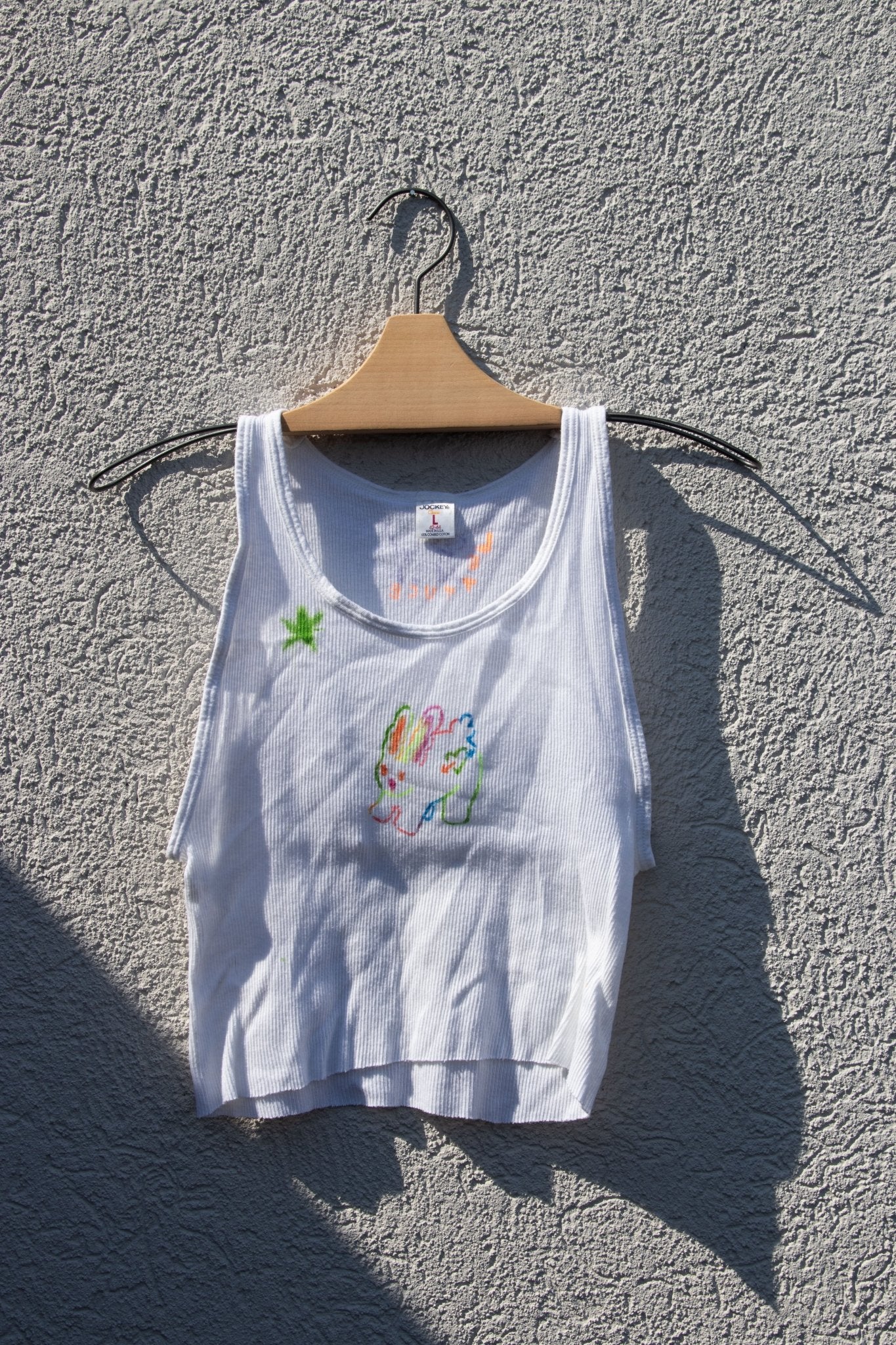 Tank Top - Lettuce Bunny Cropped Tank no. 3 - Lettuce Goods