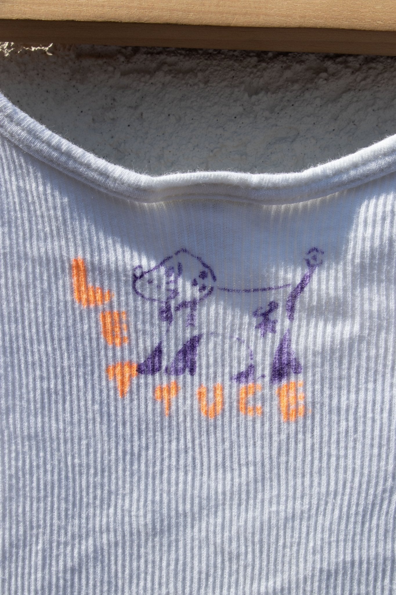 Tank Top - Lettuce Bunny Cropped Tank no. 3 - Lettuce Goods
